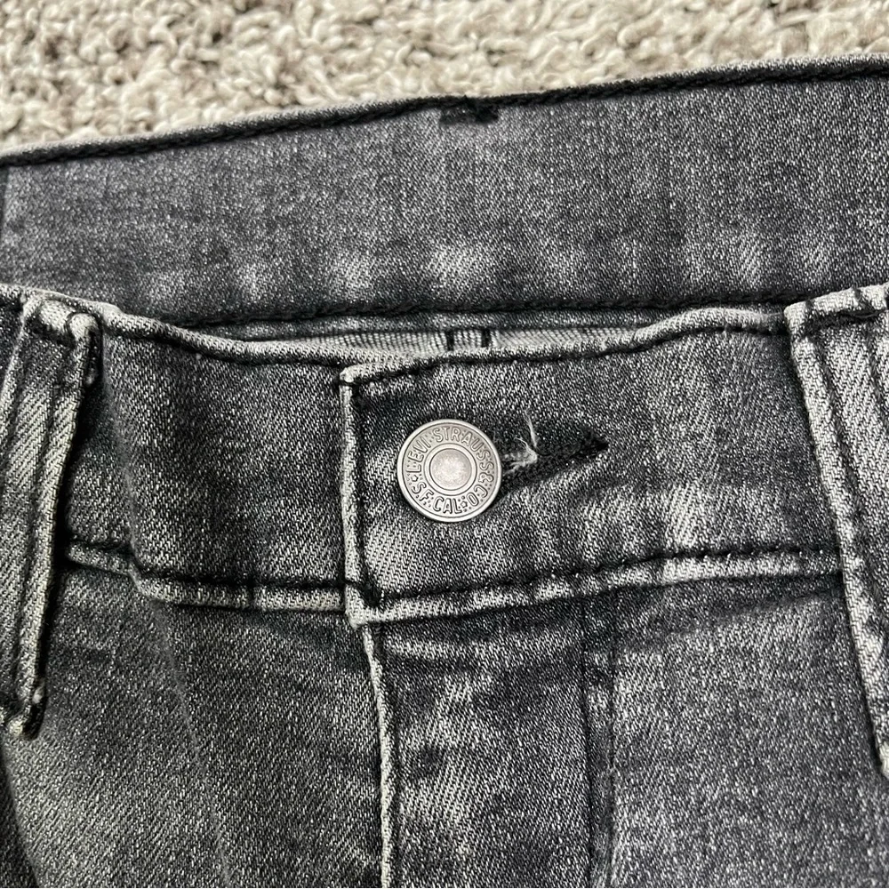 Levi's 511 Slim Fit Faded Black Distressed Jeans W29 L30